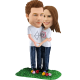 Custom Young Couple Bobble head