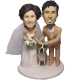 Custom Couple and Pet Cake Topper