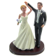Dancing Couple Wedding Cake Topper