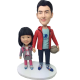 Father and Daughter Custom Bobbles
