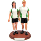 Soccer Couple Cake Topper
