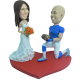 Football Player Wedding Bobbleheads
