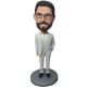 Light Grey Suit Groomsman Bobblehead