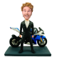 Man and Motorcycle Custom Bobblehead