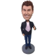 Man In Black Jacket Custom Bobblehead