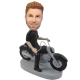 Man on Harley Custom Bobble Head