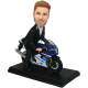 Man on Motorcycle Custom Bobblehead