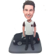 Man With Black Car Custom Bobblehead