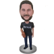 Man With Champagne Custom Bobblehead