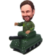 Military on Tank Custom Bobblehead