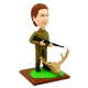 Moose Hunter Custom Bobblehead