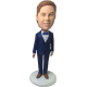 Navy Blue Suit Groomsman Bobblehead