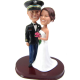 Officer Wedding Cake Topper