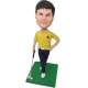 Personalized Elegant Golfer Bobble Head