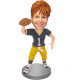 Personalized Female Football Fan Bobblehead