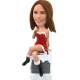 Personalized Christmas Bobblehead for Sexy Lady