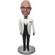 White Suit Groomsman Bobblehead